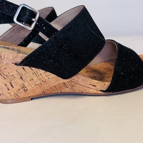 Women’s Alexus Fabric Open Toe Casual Platform Cork Wedge Sandals - Picture 8 of 9